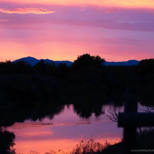Pink Western sunset